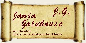 Janja Golubović vizit kartica